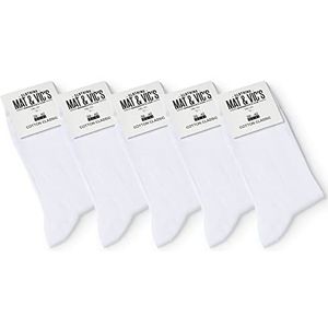 Mat & Vic's 5 paar sokken voor hem en haar, katoen klassiek, comfortabel, klimaat regulerend
