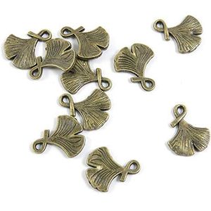 100 Stuks Antieke Bronzen Toon Sieraden Charmes E1JL2O Ginkgo Biloba Craft Art Maken Crafting Kralen