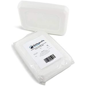Seifenprofis - 1 kg geitenmelk (SLS-vrij), glycerinezeep, ruwe zeep, zeepbasis voor het gieten van zeep, rustgevend hydraterend reinigend, wit