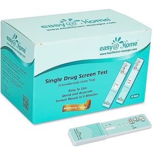 Easy@Home 15×drugstest cannabis urine THC marihuana hasj single-panel snelle test urinetest teststrips