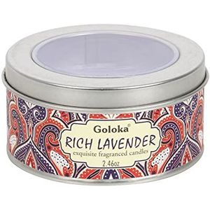 GOLOKA Rijke Lavendel Travel Tin Kaars 2 oz