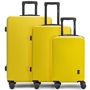 REDOLZ Essentials 09 koffer set van 3 dames/heren lichtgewicht reistrolleys - ABS materiaal van hoge kwaliteit | 4 dubbele wielen & TSA slot
