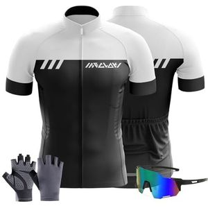 Fietstrui Heren Zomer Korte Mtb Shirts Fietsen Tops, 2024 Nieuwste Wielertrui, Professionele Racefiets Kleding, Mountainbike Kleding (TYP-12, 5XL)