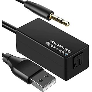 Bonkshire - Digitaal Naar Analoog Audio Converter - 192 KHz - Toslink Naar 3.5Mm Jack