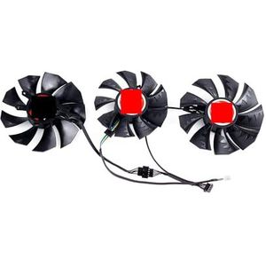 87MM RTX 3090 Videokaart Koelventilator Vervanging voor Kleurrijke 3060 3070 3080 Ti NB 12G-V Grafische Kaart(Black 2-Fan)