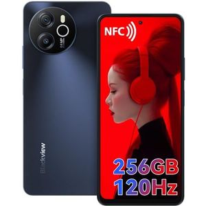 Blackview Shark 8 mobiele telefoon 16 GB + 256 GB, Helio G99, 120Hz 2.4K, 64MP, smartphone zonder contract, 6,78 inch FHD+, NFC, 13 MP, 5000 mAh accu met 33 W, 4G Dual SIM mobiele telefoons