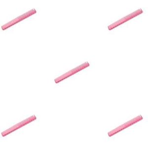 5 set van Haarstyling Kam Antistatische Kappers Grooming Haarknippen Kammen Handheld Fijne Brede Tand Kapper voor Salon Rose, Rose Red