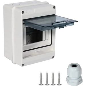 HT-5WAY Serie verdeeldoos, 5/8-weg, kunststof, IP65 waterdicht, met DIN-raileindhulzen, voor tuin en buiten