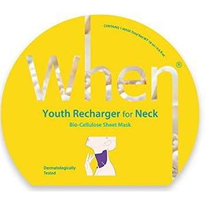 When Youth navulling voor hals premium biologische cellulose, uniseks Sheet Mask, biologisch afbreekbaar, dierproefvrij