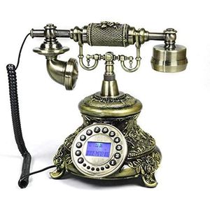 Telefoon Telefoon Europese Stijl Antieke Retro Telefoon Vaste Met Handsfree Backlht Nummerherkenning Telefoon, L25CMH26CM