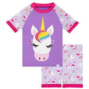 Harry Bear Meisjes Badpak Eenhoorn Purper 104