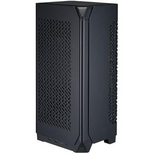 Cooler Master NCORE 100 Air Mini-ITX PC Tower Case, geanodiseerd aluminium, 3 sleuven horizontale GPU-montage, compatibel RX 7900 XTX|RTX 4090, compatibel SFX PSU | Luchtkoeler tot 70 mm, USB Type C