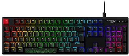 HyperX Alloy Origins PBT HX Red Gaming Keyboard toetsenbord Gamen USB Nee Zwart