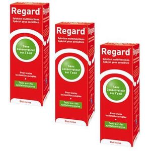 Horus Pharma Regard Solutions Multifunctionele lenzenetui, 3 x 355 ml