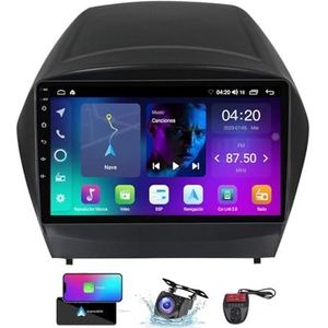 Android 13 Autoradio 9 Duim Touch Display Voor Hyundai Tucson 2 IX35 2009-2015 Met Carplay Android Auto/GPS/4G WiFi/FM RDS DAB+/Buletooth 5.0/Bediening op het stuur + Camera en DVR(NF-2)