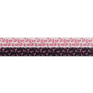 10 Yard 5/8"" 15mm Uil Flamingo Leopard Rose Flower Cherry Print Foldover Elastic Spandex Band Jurk Naaien Trim-1 Yard per kleur C