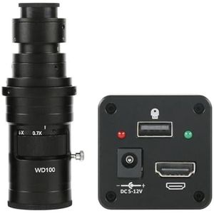 Imx323 HD 2.0MP 1080P HDMI Lab Digitale Industriële Videomicroscoop C-mount Camera TF Videorecorder(With 200x)