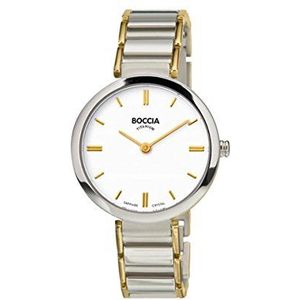 Boccia analoog kwarts horloge met titanium armband 3289-02