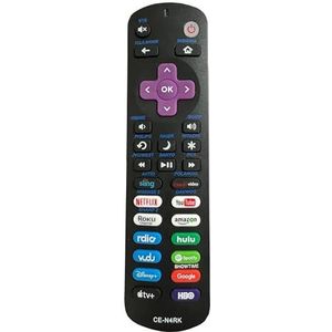 1 vervangende afstandsbediening, geschikt for alle tv's