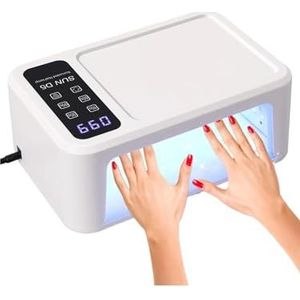 480W UV LED-lamp for nagels, 108 LED's nageldroger met rood licht, witmakende modus, UV-licht for nagelmanicurelamp 4 timers