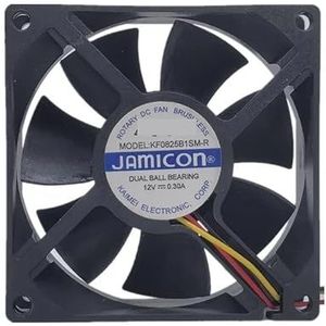 Voor Kemei KF0825B1SM-R 12V 0.30a 8025 8cm 3-draads inverter koelventilator