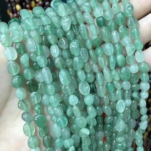 5-10mm onregelmatige natuursteen jade agaat citrien Amazoniet kwarts kralen voor sieraden maken DIY armband oorstekers-groene aventurijn-8-10mm