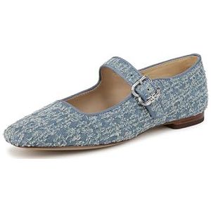 Sam Edelman Women's Michaela Mary Jane Flat, Montrose Blue Fray, 7.5