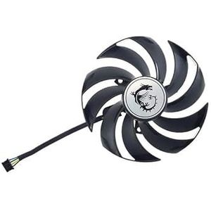 Grafische kaartkoeling PLD10010S12HH 95MM 4PIN RTX3060 Ti GPU-ventilator voor MSI voor Radeon RX 6700 XT voor Gaming X voor GeForce RTX 3060(Right Fan)