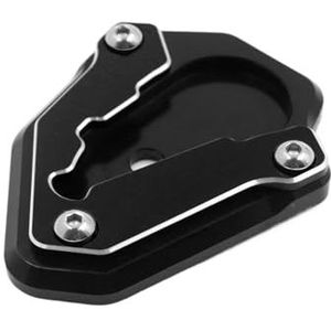 Motorfietsaccessoires CNC-standaard Voet Zijstandaard Verlengstuk Ondersteuningsplaat Vergroten Standaard(Black)