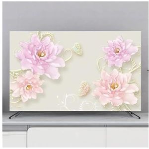 WLTYSM TV-hoes, tv-hoes, bescherming, stofkap, huishouden, hangen, tv, stofkap, thuis, universele bloemen, decoratie, eenvoudige tv-displaybeschermers, G, 65 inch, 152 x 92 cm