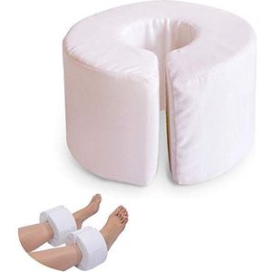 Been Elevation Kussen Foam Beensteun Kussen Voet Lift Ondersteuning Kussen Voet en Been Rest Kussen Kussen Verlichten Voetdruk, Wit, 2 paar
