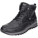 Waldläufer - Veterboots - Zwart - Leer - Met Ritssluiting aan de Zijkant
