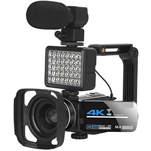 Videocamera, Nachtzicht 4K-videocamera for buitenopnamen digitale camcorder Streaming Vlog-recorder(NO SD Card,NA-U800-LO)