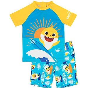 Baby Shark Swimsuit Boys Toddlers 2-delige blauwe T-shirt shorts surfpak 5-6 jaar