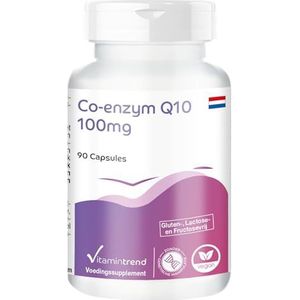 Co-enzym Q10 - met 100mg co-enzym Q10 per capsule - 90 capsules - hooggedoseerd - veganistisch - biobeschikbare supplementen uit Duitsland | Vitamintrend