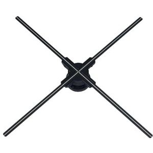 70CM Blote Oog 3D Holografische Fan Reclame Machine Met 832 Kralen WIFI Controle LED Suspension Imaging Projector stand