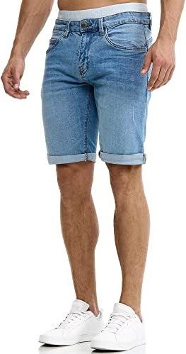 Indicode - Caden - Korte Broek - Blue Wash - 5 Zakken