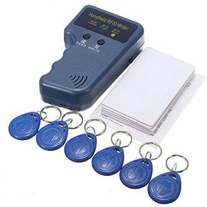 Handheld 125 KHz RFID-ID-kaartkopieerapparaat, RFID-ID-kaart, copier, schrijver, duplicator, 6 beschrijfbare tags + 6 kaarten