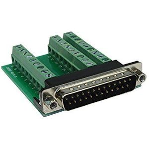 Exsys EX-49025 ""SUB-D"" stekker op terminal blok adapter
