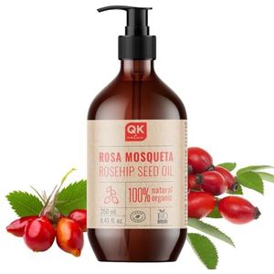 Rozenbottelolie, 100% natuurlijke biologisch veganistisch - 50 ml - voor littekens en striae - Antirimpel Anti-veroudering - BIO - Koudgeperst
