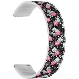 Solo Loop band compatibel met Garmin Forerunner 255/255 Music, 265, 745, Venu 2, Venu 3, Vivoactive 4 (schattige eenhoorn cupcake), snelsluiting, 22 mm rekbare siliconen band, accessoire, Siliconen,