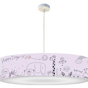 Lumlum Hanglamp voor kinderen Happydays Lavendel D: 50 x H: 25
