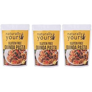 Naturally Yours Pasta Quinoa Gluten-Free | 100% Natural & Vegetarian | Corn Amaranth Bengal Gram Jowar Rice | Easy to Cook & Rich in Fibre | 200g (Pack of 3)