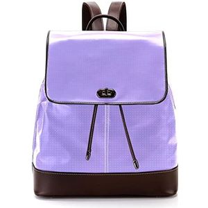 Gepersonaliseerde casual dagrugzak tas voor tiener lila stippen patroon schooltassen boekentassen, Meerkleurig, 27x12.3x32cm, Rugzak Rugzakken