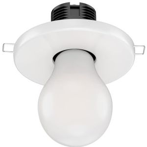 ledscom.de Porseleinen plafondinbouwlamp TELA, wit, incl. E27 lamp, energie-efficiëntieklasse A, mat (wit, 4 W, 946lm)