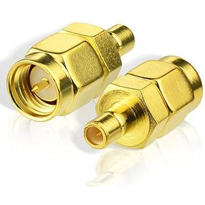 Eightwood DAB Antenne SMA/SMB Adapter - Vrouw Naar Male - 2st Voor ADB Auto M/FM DAB+ Radio - Pioneer Clarion Kenwood Alpine JVC