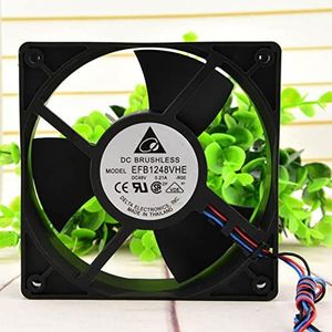 Delta EFB1248VHE 12038 12cm 48V 0.21A 3line switch server cooling fan