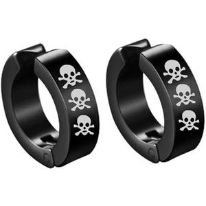 2pc eenvoudig geen piercing oorbellen titanium staal clip-on nep oorbel ronde oorclip voor vrouwen mannen punk feest mode sexy sieraden