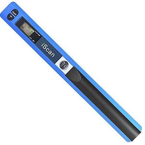ECOiNVA iScan Magic Wand draagbare scanner - visitekaartje en handheld documentscanner, mini-formaat USB mobiel (blauw)