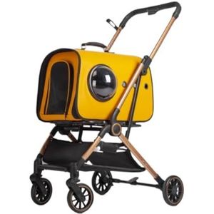 Hondenwagen Hondenbuggy Kattenwandelwagen Opvouwbare Kinderwagen Voor Huisdieren 3-in-1 Hondenwandelwagen Met Afneembare Ruimtetas En Opbergmand 4 Wielen Voor Honden En Katten Huisdier Kinderwagen Wan